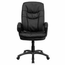 High Back Massaging Black Leather Executive Swivel Chair With Arms - By Flash Furniture - Madison Seating -furniture Shop High Back Massaging Black Leather Executive Swivel Chair with Arms by Flash Furniture 3 1