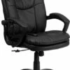 High Back Massaging Black Leather Executive Swivel Chair With Arms - By Flash Furniture - Madison Seating -furniture Shop High Back Massaging Black Leather Executive Swivel Chair with Arms by Flash Furniture 7