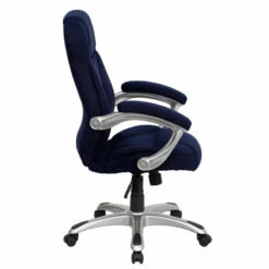 High Back Navy Blue Microfiber Contemporary Executive Swivel Chair With Arms - By Flash Furniture - Madison Seating -furniture Shop High Back Navy Blue Microfiber Contemporary Executive Swivel Chair with Arms by Flash Furniture 2