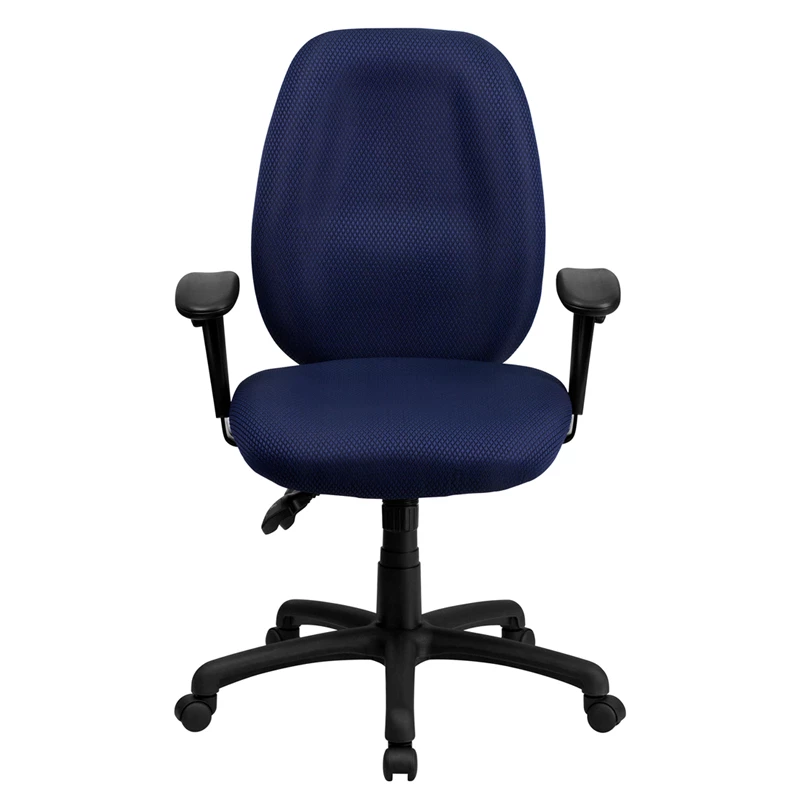 High Back Navy Fabric Multifunction Ergonomic Executive Swivel Chair With Adjustable Arms - By Flash Furniture - Madison Seating 6 High Back Navy Fabric Multifunction Ergonomic Executive Swivel Chair With Adjustable Arms - By Flash Furniture - Madison Seating - Image 4