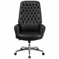 High Back Traditional Tufted Black Leather Executive Swivel Chair With Arms - By Flash Furniture - Madison Seating -furniture Shop High Back Traditional Tufted Black Leather Executive Swivel Chair with Arms by Flash Furniture 3 1