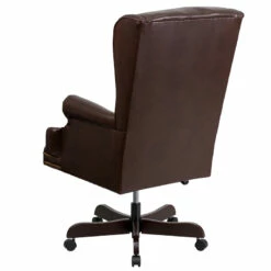 High Back Traditional Tufted Brown Leather Executive Swivel Chair With Arms - By Flash Furniture - Madison Seating -furniture Shop High Back Traditional Tufted Brown Leather Executive Swivel Chair with Arms by Flash Furniture 2 1