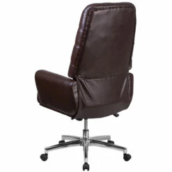 High Back Traditional Tufted Brown Leather Executive Swivel Chair With Arms - By Flash Furniture - Madison Seating -furniture Shop High Back Traditional Tufted Brown Leather Executive Swivel Chair with Arms by Flash Furniture 2