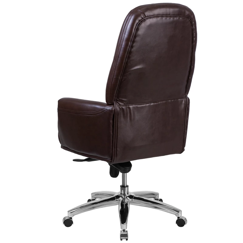 High Back Traditional Tufted Brown Leather Multifunction Executive Swivel Chair With Arms - By Flash Furniture - Madison Seating 5 High Back Traditional Tufted Brown Leather Multifunction Executive Swivel Chair With Arms - By Flash Furniture - Madison Seating - Image 3