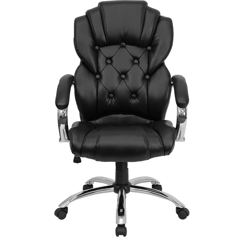 High Back Transitional Style Black Leather Executive Swivel Chair With Arms - By Flash Furniture - Madison Seating 8 High Back Transitional Style Black Leather Executive Swivel Chair With Arms - By Flash Furniture - Madison Seating - Image 6