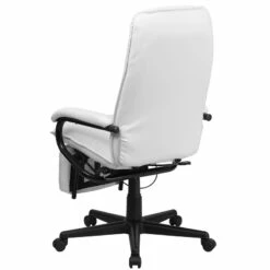 High Back White Leather Executive Reclining Swivel Chair With Arms - By Flash Furniture - Madison Seating -furniture Shop High Back White Leather Executive Reclining Swivel Chair with Arms by Flash Furniture 2