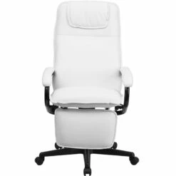 High Back White Leather Executive Reclining Swivel Chair With Arms - By Flash Furniture - Madison Seating -furniture Shop High Back White Leather Executive Reclining Swivel Chair with Arms by Flash Furniture 3