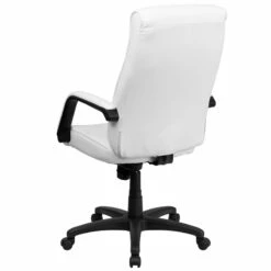 High Back White Leather Executive Swivel Chair With Memory Foam Padding With Arms - By Flash Furniture - Madison Seating 8 High Back White Leather Executive Swivel Chair With Memory Foam Padding With Arms - By Flash Furniture - Madison Seating -furniture Shop High Back White Leather Executive Swivel Chair with Memory Foam Padding with Arms by Flash Furniture 2