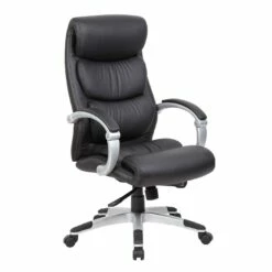 Hinged Arm Executive Chair With Synchro-Tilt By Boss Office Products - Madison Seating