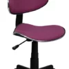 Lavender Fabric Ergonomic Swivel Task Chair - By Flash Furniture - Madison Seating