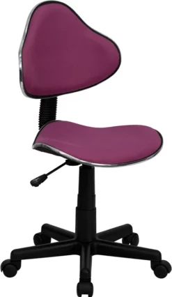 Lavender Fabric Ergonomic Swivel Task Chair - By Flash Furniture - Madison Seating