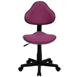 Lavender Fabric Ergonomic Swivel Task Chair - By Flash Furniture - Madison Seating -furniture Shop Lavender Fabric Ergonomic Swivel Task Chair by Flash Furniture 5