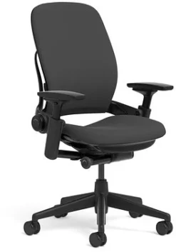 Leap Chair V2 In Black Fabric By Steelcase - Madison Seating