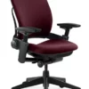 Leap Chair V2 In Burgundy Fabric By Steelcase - Madison Seating -furniture Shop Leap Chair V2 by Steelcase Fabric Burgundy