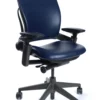 Leap Chair V2 In Dark Blue Leather By Steelcase - Madison Seating 1 Leap Chair V2 In Dark Blue Leather By Steelcase - Madison Seating -furniture Shop Leap Chair V2 by Steelcase Leather Deep Blue scaled 1