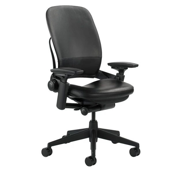 Leap Chair V2 In Black Leather By Steelcase - Madison Seating 3 Leap Chair V2 In Black Leather By Steelcase - Madison Seating