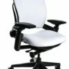 Leap Chair V2 In White Leather By Steelcase - Madison Seating