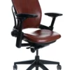 Leap Chair V2 In Brown Leather By Steelcase - Madison Seating