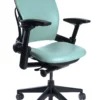 Leap Chair V2 In Soft Teal Leather By Steelcase - Madison Seating -furniture Shop Leap Chair V2 by Steelcase Leather Soft Teal scaled 1