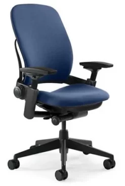 Leap Chair V2 In Blue Fabric By Steelcase - Madison Seating
