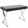 Luster Contemporary Desk In Black By LumiSource - Madison Seating 1 Luster Contemporary Desk In Black By LumiSource - Madison Seating -furniture Shop Luster Contemporary Desk in Black by LumiSource