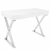 Luster Contemporary Desk In White By LumiSource - Madison Seating 2 Luster Contemporary Desk In White By LumiSource - Madison Seating -furniture Shop Luster Contemporary Desk in White by LumiSource