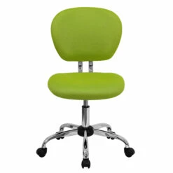 Mid-Back Apple Green Mesh Swivel Task Chair With Chrome Base - By Flash Furniture - Madison Seating -furniture Shop Mid Back Apple Green Mesh Swivel Task Chair with Chrome Base by Flash Furniture 3