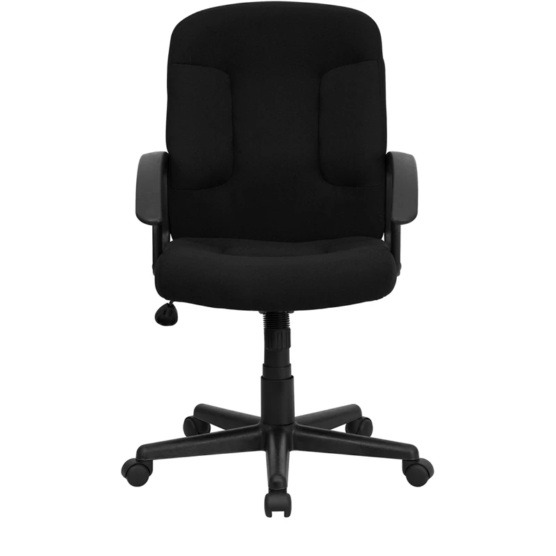 Mid-Back Black Fabric Executive Swivel Chair With Nylon Arms - By Flash Furniture - Madison Seating 9 Mid-Back Black Fabric Executive Swivel Chair With Nylon Arms - By Flash Furniture - Madison Seating - Image 7