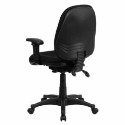 Mid-Back Black Fabric Multifunction Executive Swivel Chair With Adjustable Arms - By Flash Furniture - Madison Seating -furniture Shop Mid Back Black Fabric Multifunction Executive Swivel Chair with Adjustable Arms by Flash Furniture 3