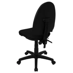 Mid-Back Black Fabric Multifunction Swivel Task Chair With Adjustable Lumbar Support - By Flash Furniture - Madison Seating -furniture Shop Mid Back Black Fabric Multifunction Swivel Task Chair with Adjustable Lumbar Support by Flash Furniture 3