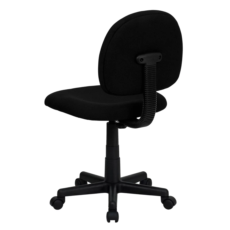 Mid-Back Black Fabric Swivel Task Chair - By Flash Furniture - Madison Seating 7 Mid-Back Black Fabric Swivel Task Chair - By Flash Furniture - Madison Seating - Image 5