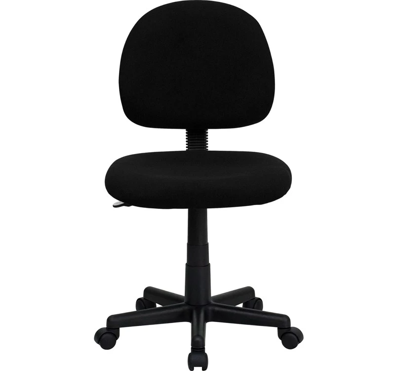Mid-Back Black Fabric Swivel Task Chair - By Flash Furniture - Madison Seating 8 Mid-Back Black Fabric Swivel Task Chair - By Flash Furniture - Madison Seating - Image 6