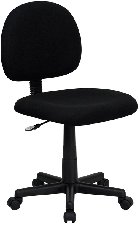 Mid-Back Black Fabric Swivel Task Chair - By Flash Furniture - Madison Seating 3 Mid-Back Black Fabric Swivel Task Chair - By Flash Furniture - Madison Seating