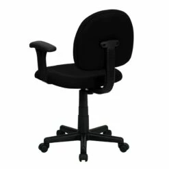 Mid-Back Black Fabric Swivel Task Chair With Adjustable Arms - By Flash Furniture - Madison Seating -furniture Shop Mid Back Black Fabric Swivel Task Chair with Adjustable Arms by Flash Furniture 3