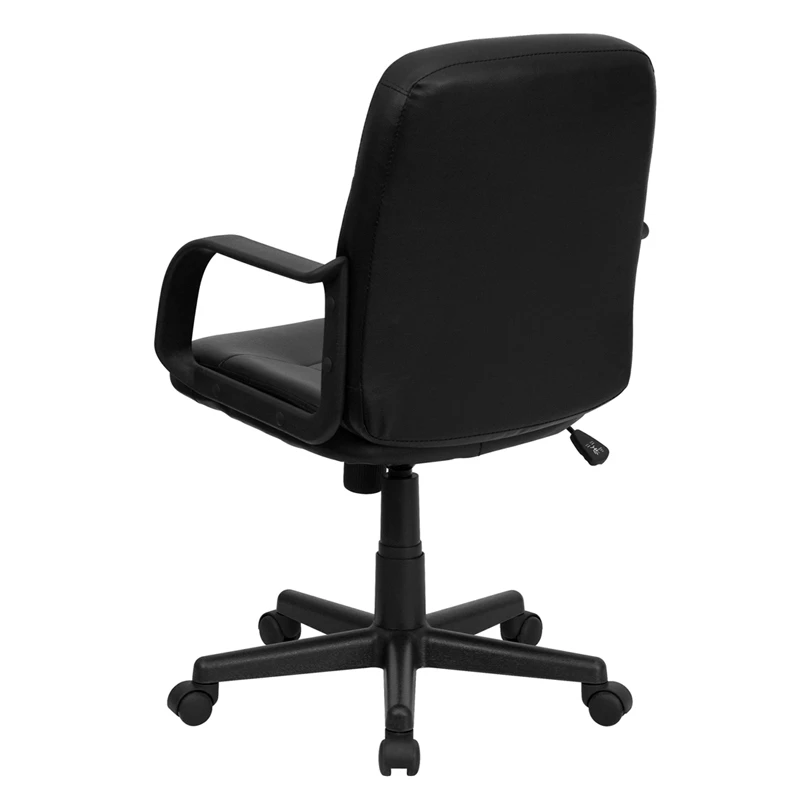 Mid-Back Black Glove Vinyl Executive Swivel Chair With Arms - By Flash Furniture - Madison Seating 7 Mid-Back Black Glove Vinyl Executive Swivel Chair With Arms - By Flash Furniture - Madison Seating - Image 5
