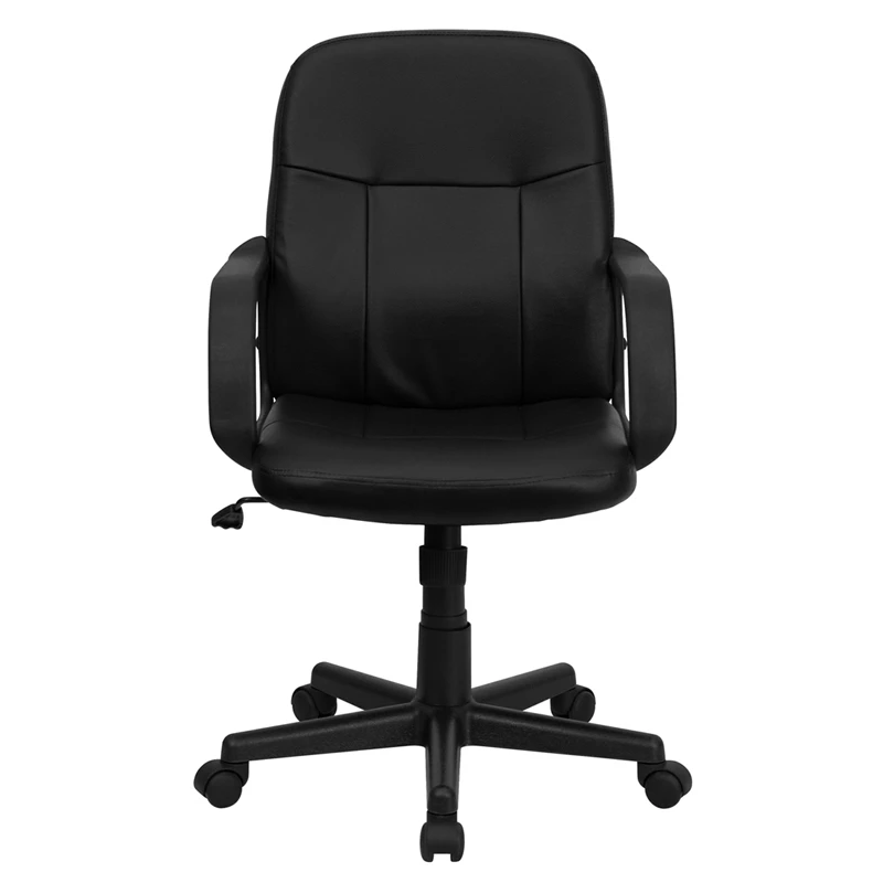 Mid-Back Black Glove Vinyl Executive Swivel Chair With Arms - By Flash Furniture - Madison Seating 8 Mid-Back Black Glove Vinyl Executive Swivel Chair With Arms - By Flash Furniture - Madison Seating - Image 6