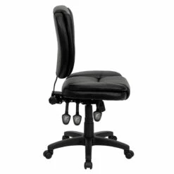 Mid-Back Black Leather Multifunction Ergonomic Swivel Task Chair - By Flash Furniture - Madison Seating 11 Mid-Back Black Leather Multifunction Ergonomic Swivel Task Chair - By Flash Furniture - Madison Seating -furniture Shop Mid Back Black Leather Multifunction Ergonomic Swivel Task Chair by Flash Furniture 2