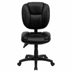 Mid-Back Black Leather Multifunction Ergonomic Swivel Task Chair - By Flash Furniture - Madison Seating 15 Mid-Back Black Leather Multifunction Ergonomic Swivel Task Chair - By Flash Furniture - Madison Seating -furniture Shop Mid Back Black Leather Multifunction Ergonomic Swivel Task Chair by Flash Furniture 6