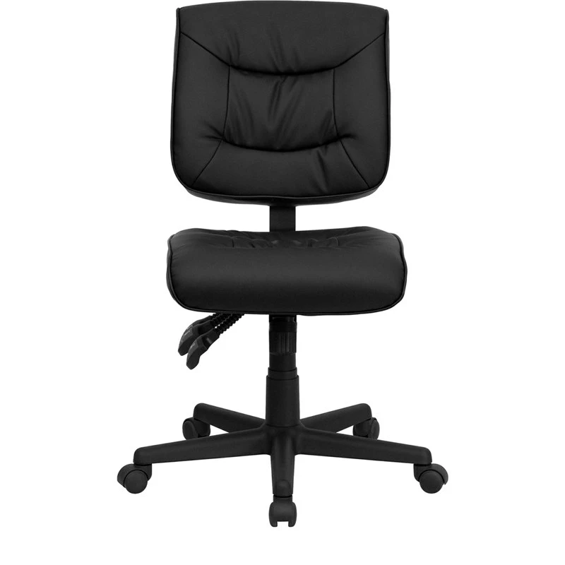 Mid-Back Black Leather Multifunction Swivel Task Chair - By Flash Furniture - Madison Seating 8 Mid-Back Black Leather Multifunction Swivel Task Chair - By Flash Furniture - Madison Seating - Image 6