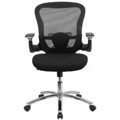 Mid-Back Black Mesh Executive Swivel Chair With Height Adjustable Flip-Up Arms - By Flash Furniture - Madison Seating 9 Mid-Back Black Mesh Executive Swivel Chair With Height Adjustable Flip-Up Arms - By Flash Furniture - Madison Seating -furniture Shop Mid Back Black Mesh Executive Swivel Chair with Height Adjustable Flip Up Arms by Flash Furniture 3