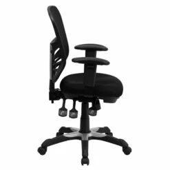 Mid-Back Black Mesh Multifunction Executive Swivel Chair With Adjustable Arms - By Flash Furniture - Madison Seating -furniture Shop Mid Back Black Mesh Multifunction Executive Swivel Chair with Adjustable Arms by Flash Furniture 7