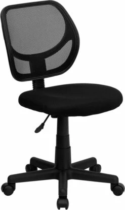 Mid-Back Black Mesh Swivel Task Chair - By Flash Furniture - Madison Seating