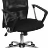 Mid-Back Black Mesh Swivel Task Chair With Chrome Base And Arms - By Flash Furniture - Madison Seating -furniture Shop Mid Back Black Mesh Swivel Task Chair with Chrome Base and Arms by Flash Furniture 7
