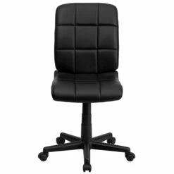 Mid-Back Black Quilted Vinyl Swivel Task Chair - By Flash Furniture - Madison Seating -furniture Shop Mid Back Black Quilted Vinyl Swivel Task Chair by Flash Furniture 3