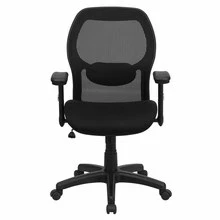 Mid-Back Black Super Mesh Executive Swivel Chair With Adjustable Arms - By Flash Furniture - Madison Seating 9 Mid-Back Black Super Mesh Executive Swivel Chair With Adjustable Arms - By Flash Furniture - Madison Seating - Image 7