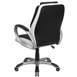 Mid-Back Black And White Leather Executive Swivel Chair With Arms - By Flash Furniture - Madison Seating 13 Mid-Back Black And White Leather Executive Swivel Chair With Arms - By Flash Furniture - Madison Seating -furniture Shop Mid Back Black and White Leather Executive Swivel Chair with Arms by Flash Furniture 4
