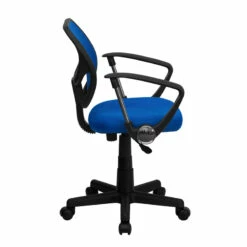 Mid-Back Blue Mesh Swivel Task Chair With Arms - By Flash Furniture - Madison Seating -furniture Shop Mid Back Blue Mesh Swivel Task Chair with Arms by Flash Furniture 2