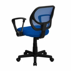 Mid-Back Blue Mesh Swivel Task Chair With Arms - By Flash Furniture - Madison Seating -furniture Shop Mid Back Blue Mesh Swivel Task Chair with Arms by Flash Furniture 3
