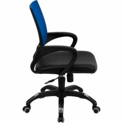 Mid-Back Blue Mesh Swivel Task Chair With Black Leather Seat And Arms - By Flash Furniture - Madison Seating 11 Mid-Back Blue Mesh Swivel Task Chair With Black Leather Seat And Arms - By Flash Furniture - Madison Seating -furniture Shop Mid Back Blue Mesh Swivel Task Chair with Black Leather Seat and Arms by Flash Furniture 2