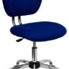 Mid-Back Blue Mesh Swivel Task Chair With Chrome Base - By Flash Furniture - Madison Seating